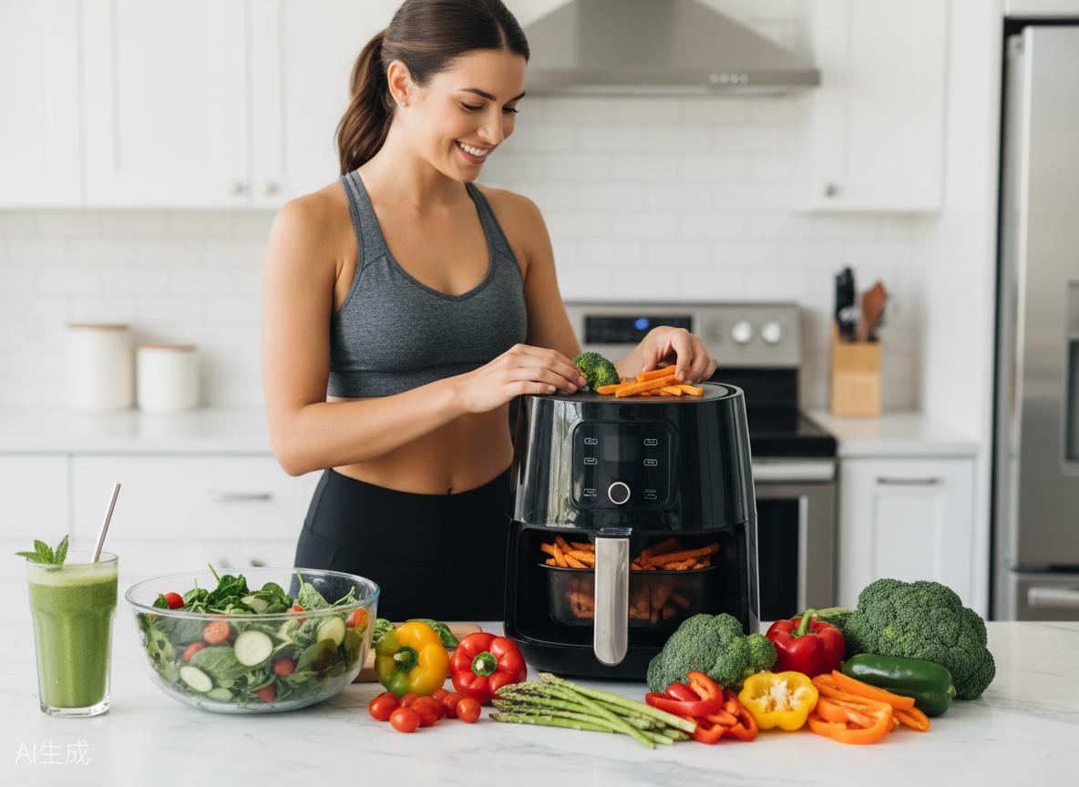 Crispy food from air fryer